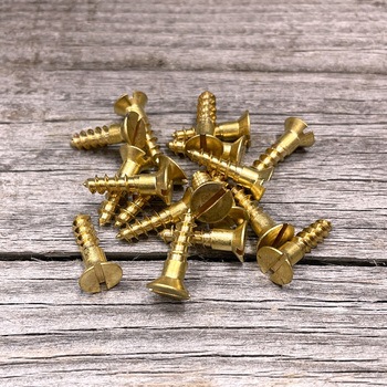 GALLUP(ギャラップ) Brass Products ブラススクリュー フラットヘッド M5×20mm(皿頭)20本パック Brass Products(ブラス・プロダクツ)