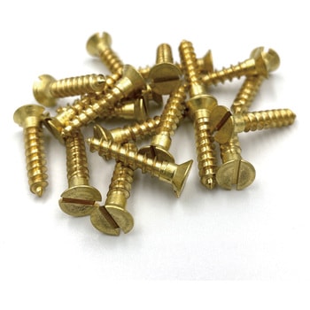 GALLUP(ギャラップ) Brass Products ブラススクリュー フラットヘッド M5×25mm(皿頭)20本パック - Brass Products(ブラス・プロダクツ)