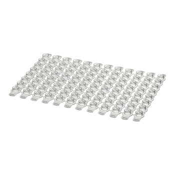 PCRプレート Superflex(TM)/0.2mLロープロファイル・ノンスカート キャップシート 8連×12列 ナチュラル 1ケース 10枚/パック×10パック入 - Simport