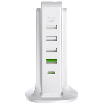 タワー式急速充電器PD+1USB4 Lazos