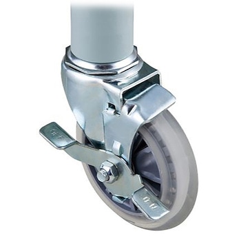 サイレントプラスチックワゴン用静音キャスター アズワン