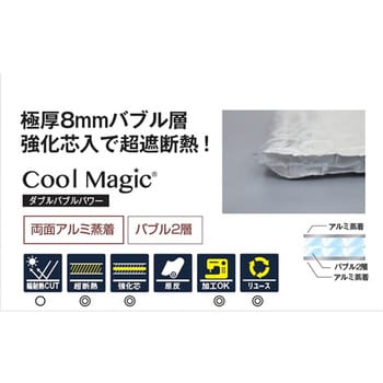 超遮断熱 クールマジック シャインWバブル 1200mm×40m巻 厚さ8mm 1巻 サンユー印刷