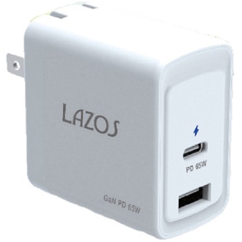 窒化ガリウムAC充電器 2口 C PD +Aポート L-AC-Gシリーズ Lazos