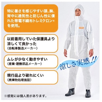 化学防護服 LIVMOA(R)2000 高通気スタンダード E-01-002シリーズ 東レ