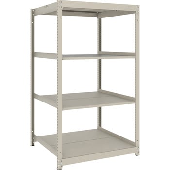 薄型ラックUL型軽量ボルトレス棚 高さ1500mm 単体型 TRUSCO