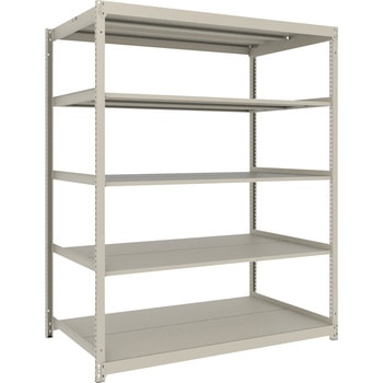 薄型ラックUL型軽量ボルトレス棚 高さ1800mm 単体型 TRUSCO