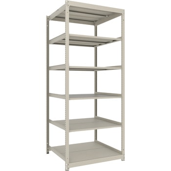 薄型ラックUL型軽量ボルトレス棚 高さ2100mm 単体型 TRUSCO