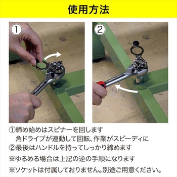 ラチェットレンチハンドル DENSAN(ジェフコム)