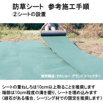 砂利下敷・人工芝下敷用 防草シート グランドシールド タカショー