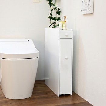 たっぷり収納スリムトイレラック フクダクラフト