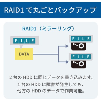 USB 10Gbps RAIDケース(3.5インチHDD2台用) ラトックシステム