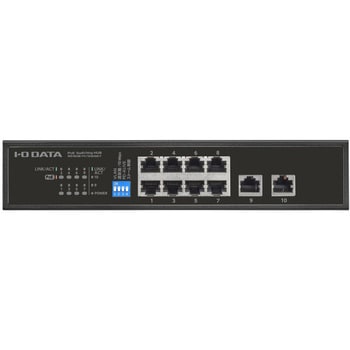 10ポートL2アンマネージ10/100Mbps PoEハブ I ・O DATA(アイ・オー・データ)
