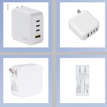 【ノートPC充電対応】USB急速充電器(PD100W GaN搭載)USB-C，USB-A bitstrong