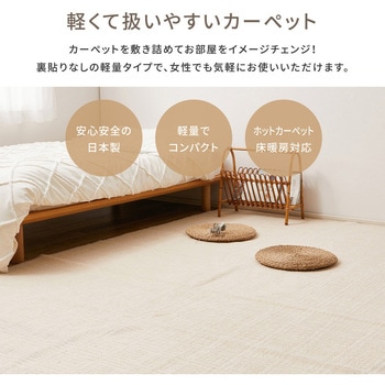 軽くて扱いやすい平織カーペット ピクシス - 萩原