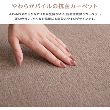 柔らかパイルの抗菌敷き詰めカーペット 萩原