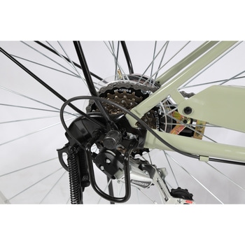 防災サイクル 27型 6段変速・LEDオートライト付 ノンパンク シティサイクル 【完成組立品】 - 東部