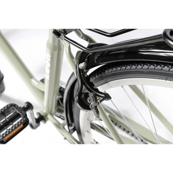 防災サイクル 27型 6段変速・LEDオートライト付 ノンパンク シティサイクル 【完成組立品】 東部