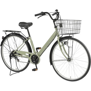 防災サイクル 27型 6段変速・LEDオートライト付 ノンパンク シティサイクル 【完成組立品】 東部