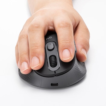 ブルーLEDマウス_Bluetooth 5.0/ワイヤレス_静音エルゴノミクス サンワサプライ