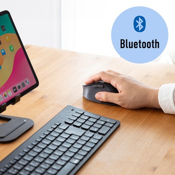 ブルーLEDマウス_Bluetooth 5.0/ワイヤレス_静音エルゴノミクス サンワサプライ