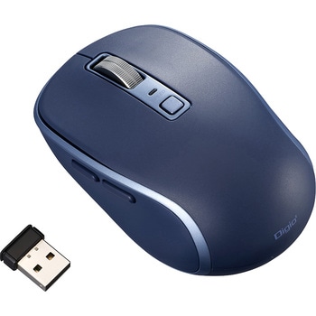 無線静音5ボタンBlueLEDマウス ナカバヤシ