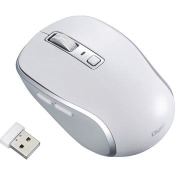 無線静音5ボタンBlueLEDマウス ナカバヤシ