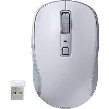 無線静音5ボタンBlueLEDマウス ナカバヤシ