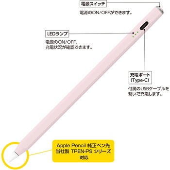 iPad専用充電式タッチペン ナカバヤシ