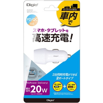 20WPDTypeC1P+A1Pカーチャージャー ナカバヤシ