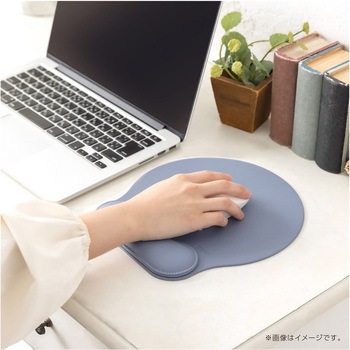 リストレスト付きPUレザーマウスパッド ナカバヤシ