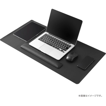 リストレスト付きPUレザーデスクマット ナカバヤシ