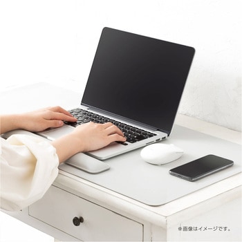 リストレスト付きPUレザーデスクマット ナカバヤシ