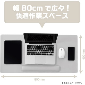 リストレスト付きPUレザーデスクマット ナカバヤシ