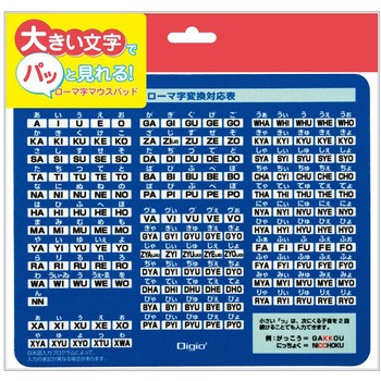 ローマ字マウスパッド クロスタイプ ナカバヤシ
