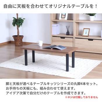 テーブル丸脚4本セット BK AIS (エイ・アイ・エス)