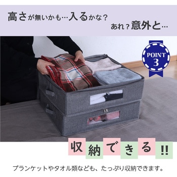 ベッド下収納用インナーBOX2個セット AIS (エイ・アイ・エス)