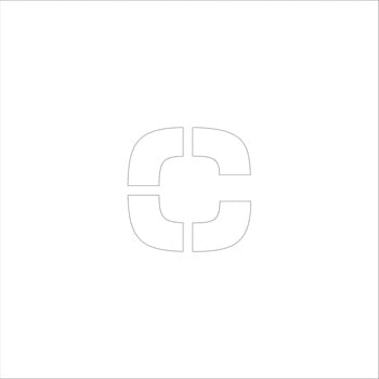 吹付けプレート ステンシル 文字高75 アルファベット小文字 マグネット - グリーンクロス