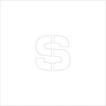 吹付けプレート ステンシル 文字高200 アルファベット小文字 マグネット グリーンクロス