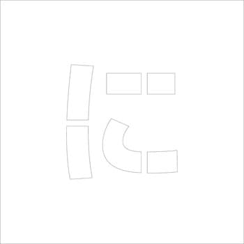 吹付けプレート ステンシル 文字高150 ひらがな マグネット グリーンクロス