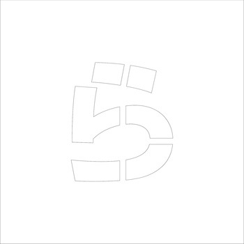 吹付けプレート ステンシル 文字高150 ひらがな マグネット グリーンクロス