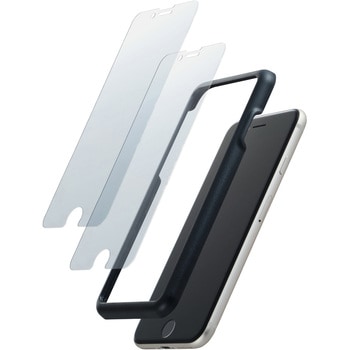 iPhone SE 第3世代/第2世代/8 ガラスフィルム 2枚入り 高透明 表面硬度10H 指紋防止 貼り付けツール付 エレコム