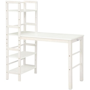 VD-7375WS 収納棚付き デスク 幅 105 cm オフィスデスク パソコンデスク 木製 省スペース 萩原 13815028