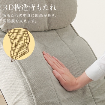 360度 回転 座椅子 リクライニング 付き 座面 ポケットコイル 使用 完成品 萩原