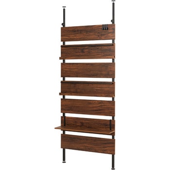 突っ張り式 マガジンラック 選べる 幅 80 cm / 60 cm 天井 突っ張り 棚 萩原