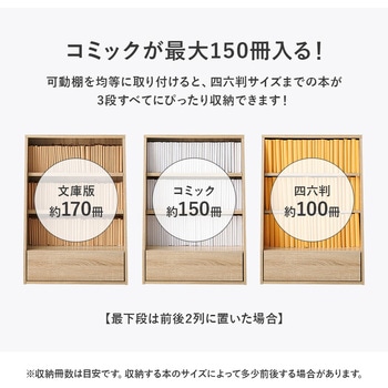 1cm 刻みで調節できる 本棚 大容量 【 選べるサイズ 幅60 / 幅90 cm 】ハイタイプ 薄型 省スペース 萩原