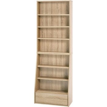 1cm 刻みで調節できる 本棚 大容量 【 選べるサイズ 幅60 / 幅90 cm 】ハイタイプ 薄型 省スペース 萩原