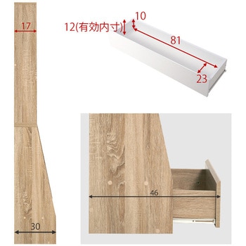 1cm 刻みで調節できる 本棚 大容量 【 選べるサイズ 幅60 / 幅90 cm 】ハイタイプ 薄型 省スペース 萩原