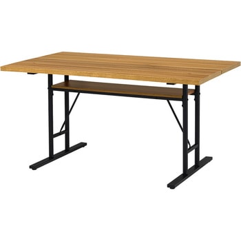 ダイニングテーブル 単品 ヴィンテージ風 T字脚 幅138 cm スチール脚 萩原