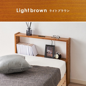 コンセント付き 後付け ヘッドボード 宮棚 選べる 4サイズ (  セミシングルショート / シングル / セミダブル / ダブル ) 萩原