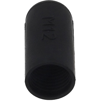 ねじ先端キャップ 黒(エラストマー)(パック品) OHSATO(大里)